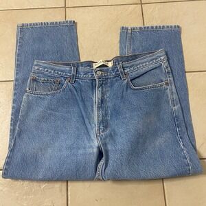 Levi Strauss 505 Regular Fit Jeans Mens W38 L29 Light Wash Denim Casual